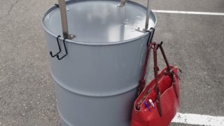 ドラム缶テーブル　ドラム缶机　おしゃれなドラム缶